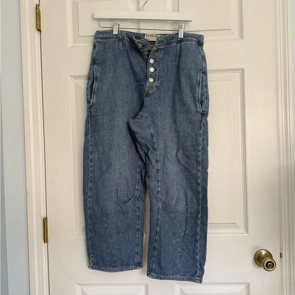 We The Free Light Blue Boyfriend Jeans - Picture 3 of 6